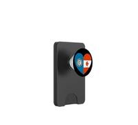 South Dakota and Canada Flags: Heart Shaped Unity PopSockets PopWallet para MagSafe