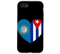 South Dakota and Cuba Flags: Heart Shaped Unity Carcasa para iPhone SE (2020) / 7/8