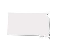 South Dakota Mount Rushmore State Pride calcomanía - Vinilo Blanco de 5 Pulgadas para Coches, MacBooks y Otros portátiles