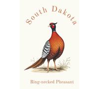 South Dakota State Bird, Ring-necked Pheasant (Phasianus colchicus) Notebook, Journal for Men, Women, Young Adults, Teens, Kids, Gift for Bird ... 120 White Lined Pages, 6"x9", Eco-Friendly