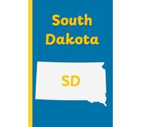 South Dakota State Journal: diary, notebook, travel log, notepad, 6x9" inch, 110 pages, college ruled.