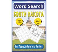 South Dakota Word Search: Discover the Mount Rushmore State | 6 x 9, 110-Pages | Easy-to -Read Text | 50+ Themes Puzzles for Teen, Adults and Seniors (United States word search puzzles)