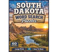 South Dakota Word Search Puzzles: For Kids & Adults of All Ages! | 8.5x11 in. | 60 Puzzles | Large Print | Easy to Read (The Americana Series)
