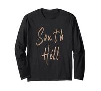 South Hill Washington Diseño Elegante Vintage Manga Larga