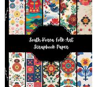 South Korea Folk Art Scrapbook Paper, Asian Junk Journal Paper, Travel Decorative Paper, DIY Projects, Origami, Collage Sheets, Decoupage Paper, 10 Designs, Double Sided
