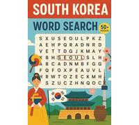 South Korea Word Search Puzzle Book: With Easy to Read Print, 6"x9", 110 Pages, 50+ Puzzles