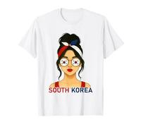 South Korean Girl South Korea Flag South Korean Girlfriend Camiseta
