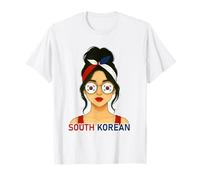 South Korean Girl South Korea Flag South Korean Girlfriend Camiseta