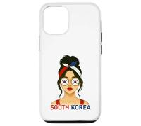 South Korean Girl South Korea Flag South Korean Girlfriend Carcasa para iPhone 12/12 Pro