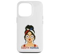 South Korean Girl South Korea Flag South Korean Girlfriend Carcasa para iPhone 13 Pro