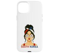 South Korean Girl South Korea Flag South Korean Girlfriend Carcasa para iPhone 15 Plus