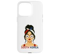 South Korean Girl South Korea Flag South Korean Girlfriend Carcasa para iPhone 15 Pro Max