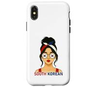 South Korean Girl South Korea Flag South Korean Girlfriend Carcasa para iPhone X/XS