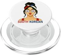 South Korean Girl South Korea Flag South Korean Girlfriend PopSockets PopGrip para MagSafe