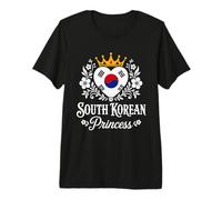 South Korean Princess South Korea Flag South Korean Girl Camiseta Premium