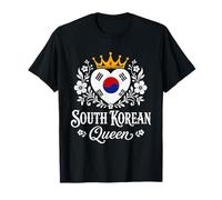 South Korean Queen South Korea Flag Proud South Korean Woman Camiseta