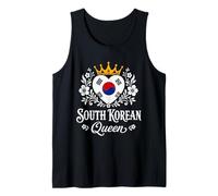 South Korean Queen South Korea Flag Proud South Korean Woman Camiseta sin Mangas