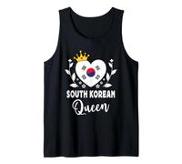 South Korean Queen South Korea Flag Proud South Korean Woman Camiseta sin Mangas