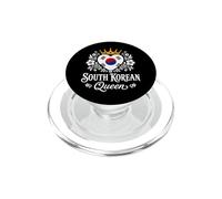South Korean Queen South Korea Flag Proud South Korean Woman PopSockets PopGrip para MagSafe