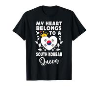 South Korean Queen Wife Girlfriend South Korea Flag Camiseta