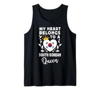 South Korean Queen Wife Girlfriend South Korea Flag Camiseta sin Mangas