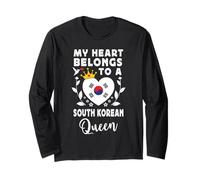 South Korean Queen Wife Girlfriend South Korea Flag Manga Larga