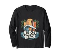 South Laguna South County of Orange Surfboards Arte Retro Manga Larga