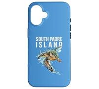South Padre Island Texas Souvenir Acuarela Tortuga Marina Carcasa para iPhone 16