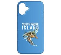 South Padre Island Texas Souvenir Acuarela Tortuga Marina Carcasa para iPhone 16 Plus