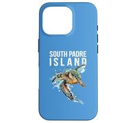 South Padre Island Texas Souvenir Acuarela Tortuga Marina Carcasa para iPhone 16 Pro