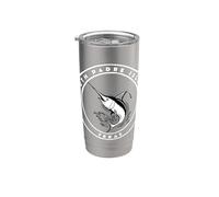 South Padre Island Texas Swordfish Pesca Costera Vaso térmico de acero inoxidable de doble pared