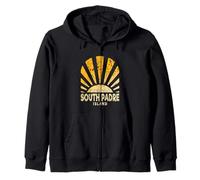 South Padre Island TX - Soleado South Padre Island Texas Sudadera con Capucha