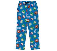 South Park 100% Algodón Pantalones de Pijama para Hombre, South Park, XL, Azul