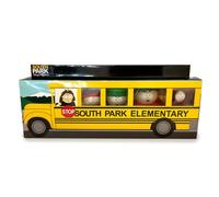 South Park Caja de autobús escolar de colección de figuras de vinilo de 2.5 pulgadas. Incluye Cartman, Stan, Kenny, Kyle y Butters