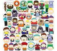 South Park Character 50CT Calcomanías de vinilo grandes de lujo paquete variado - Laptop, botella de agua, álbumes de recortes, tableta, monopatín, interior/exterior - Juego de 50
