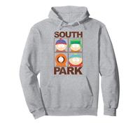 South Park Character Grid Distressed Funny Cartoon Sudadera con Capucha