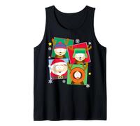South Park Christmas Eric Stan Kyle & Kenny Festive Costumes Camiseta sin Mangas