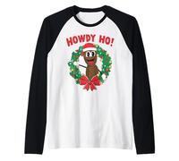 South Park Christmas Howdy Ho! Mr. Hankey The Christmas Poo Camiseta Manga Raglan