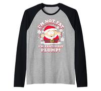 South Park Christmas I'm Not Fat I'm Festively Plump Cartman Camiseta Manga Raglan