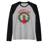 South Park Christmas Mr Hankey Howdy Papá Noel Pool Retro Camiseta Manga Raglan