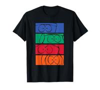South Park Eyes Colorblock Pop Art Funny Cartoon Camiseta