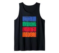 South Park Eyes Colorblock Pop Art Funny Cartoon Camiseta sin Mangas