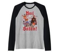 South Park Hail Satan! Evil Woodland Animals Pentagram Camiseta Manga Raglan