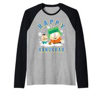 South Park Happy Hanukkah Kyle & Ike Broflovski Dreidel Camiseta Manga Raglan
