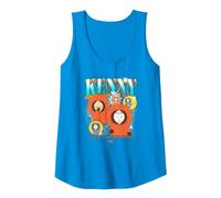 South Park Kenny Muerte Pose Calle Arte De Dibujos Animados Clásico Camiseta sin Mangas, Mujer, Zafiro, XL