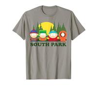 South Park Kenny Stan Kyle and Eric Cartman Group In Forest Camiseta