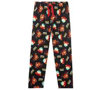 South Park Largo Pantalón Pijama con Cintura Elástica para Hombre (Negro/Multi, XL)