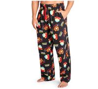 South Park Largo Pantalón Pijama con Cintura Elástica para Hombre (Negro, XL)