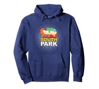 South Park Lyrics Sudadera con Capucha, Unisex para Adultos, Azul Marino, XL