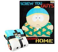 South Park Manta Sofa Cama Mantas Polares Eric Cartman Kenny Manta Suave Calentita para Picnic Viaje 130x150cm Regalos Divertidos para Hombres (Negro/Multi Eric)